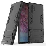 Coque rigide anti choc pour samsung galaxy note 10 + plus + film ecran - noir
