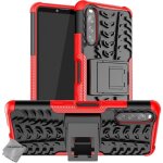 Coque rigide anti choc pour sony xperia 10 iii + film ecran - rouge