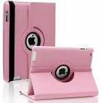 Coque ipad air 1 / 2 - phonillico - rose - rigide 360 multi - positions - fermeture �lastique