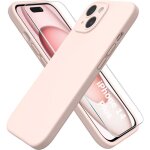 Coque rose pour iphone 14 plus (67) et verre tremp� film protection ecran little boutik�