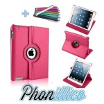Coque - phonillico - ipad mini 1 2 3 - rose - stylet inclus - coque rigide 360