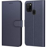 Coque de protection - proshop - pour samsung a21s (6. 5) - souple - porte - carte - bleu marine