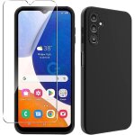 Coque pour samsung galaxy a14 5g 6. 6 et verre tremp film noir housse silicone tpu etui anti - collision ...