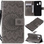 Coque samsung galaxy a20e 5. 8 housse �tui flip avec stand fonction protection cover - gris tournesol ...