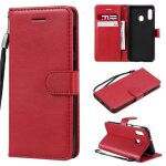 Coque samsung galaxy a20e 5. 8housse �tui flip avec stand fonction protection cover - rouge