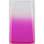 Coque - samsung - galaxy a20e - rose - transparent - silicone souple Coque - samsung - galaxy a20e - rose - transparent - silicone souple
