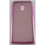 Coque - samsung - galaxy a8 2018 - rose - paillettes - souple Coque - samsung - galaxy a8 2018 - rose - paillettes - souple