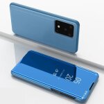 Coque samsung galaxy s20 ultraclear view �tui � rabat translucide standing support miroir antichoc portable ...