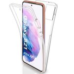 Coque pour samsung galaxy s21 pluscoque 360 protection integral arri�re rigide avant souple transparent. ...