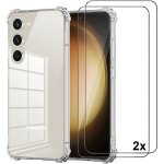 Coque pour smartphone - samsung - galaxy s23 - silicone transparent - verre tremp - protection optimale ...