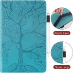 Coque pour samsung galaxy tab s5e 10. 5 sm - t720 sm - t725 motif arbre de vie en bleu housse tablette ...