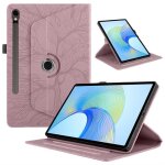 Coque pour samsung galaxy tab s9 fe 10. 9 rose gold tui support rotatif  360 degrs pu cuir housse ...