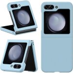 Coque pour samsung galaxy z flip 5 5g - housse etui rigide avant et arriere - bleu