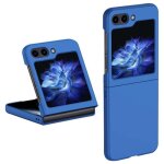 Coque pour samsung galaxy z flip 5 5g - housse etui rigide avant et arriere - bleu fonce