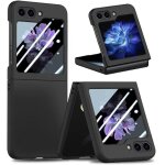 Coque pour samsung galaxy z flip 5 5g - noir - plastique rigide - slim