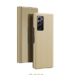 Coque samsung galaxy z fold 2 protection miroir case housse �tui samsung galaxy z fold 2 - or