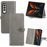 Coque samsung galaxy z fold 3 5g ultra mince tui  rabat en cuir pu portefeuille housse [magntique] ...