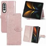 Coque samsung galaxy z fold 3 5g ultra mince tui  rabat en cuir pu portefeuille housse [magntique] ...