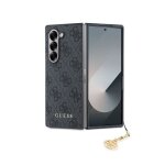 Coque pour samsung galaxy z fold 6 �dition 4g charm avec pendentif guess gris
