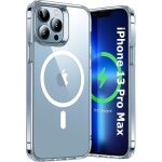 Coque silicone transparente - little boutik - iphone 13 pro max - compatible magsafe - souple - lisse ...