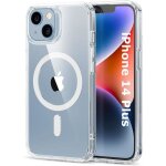 Coque silicone - little boutik - iphone 14 plus - transparente - compatible magsafe - souple