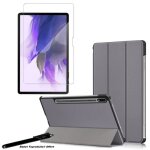 Coque smart gris premium pour samsung galaxy tab s7 fe 12. 4? sm - t730 / t736 + 1 vitre de protection ... Coque smart gris premium pour samsung galaxy tab s7 fe 12. 4? sm - t730 / t736 + 1 vitre de protection ...