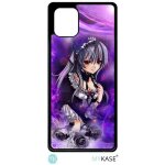 Coque smartphone - manga fille violet - compatible avec samsung galaxy note 10 lite - plastique - bord ...
