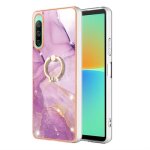 Coque pour sony xperia 10 iv 6. 0 protection antichoc design motif de fleurs(violet clair) cover case ... Coque pour sony xperia 10 iv 6. 0 protection antichoc design motif de fleurs(violet clair) cover case ...