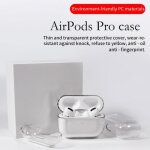 Coque transparente pour airpods pro hard coque de protection coque de protection accessoire