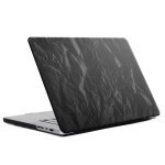 Coque en velours macbook pro 13 pouces (2020 / 2022) a2289 / a2251 / a2338 noir selencia