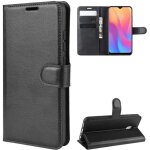 Housse - xiaomi - redmi 9a - simili cuir - noir - 3 emplacements cartes Housse - xiaomi - redmi 9a - simili cuir - noir - 3 emplacements cartes