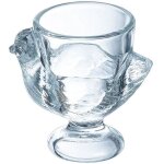 Coquetier - le verre francais - poule - 7cm - transparent