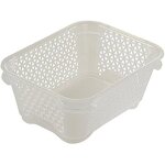 Corbeille empilable - keeeper - aenna - plastique robuste - 52 l - transparent
