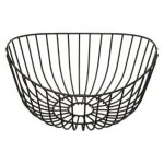 Corbeille à fruits - paris prix - courbe - 27cm - métal - noir - pratique et utile Corbeille à fruits - paris prix - courbe - 27cm - métal - noir - pratique et utile