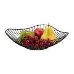 Relaxdays corbeille � fruits en m�tal design plat et moderne aussi pour l�gumes & pain hd : 75 x 27 cm ...