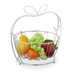 Relaxdays corbeille � fruits et l�gumes en m�tal panier amovible moderne h x l x p�: 285 x 28 x 23�cm ...