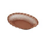 Corbeille � pain - roger orfevre - cuivre - 25x18 cm - inox - �l�gance chic
