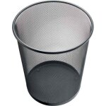 Corbeille � papier mesh en fil m�tal 15 litres h 265 mm noir