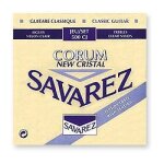 Jeu de cordes guitare classique - savarez - 500cj - cristal corum bleu - tirant fort - aigues nylon clair ...