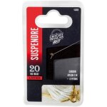 Corde suspension - d: 2 mm - 3 m + 8 pitons acier laitonn� assortis