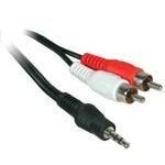 Cordon audio jack 3. 5 mm mle / 2 rca mles 5 m