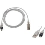 Cordon usb vers firewire - sony - dcr - trv75e - cble 4 points - noir - ieee 1394