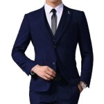 Costume 3 pieces homme col crant mode costume . . . - bleu