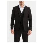 Costume 3 pices - homme - noir - ajust - 2 boutons - 5 boutons gilet
