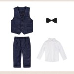 Costume 4 pièces bébé enfant garçons carreau vêtement smokings soirée cérémonie mariage - bleu marine ... Costume 4 pièces bébé enfant garçons carreau vêtement smokings soirée cérémonie mariage - bleu marine ...