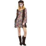 Costume adulte pour femme hippie / anne 60 en taille l / xl ref / 66419