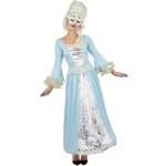 Costume adulte femme - ptit clown - robe marquise - bleu et blanc - taille s - m Costume adulte femme - ptit clown - robe marquise - bleu et blanc - taille s - m