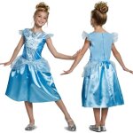 Costume de carnaval princesse cendrillon - disguise - taille 109 - 123 cm - bleu
