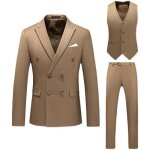 Costume c�r�monie homme slim fit 3 pi�ces � double boutonnage vetement formel mariage couleur unie - ...