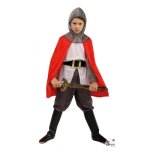 Costume - chevalier enfant rouge - 10 - 12 ans - polyester - id�al pour f�tes
